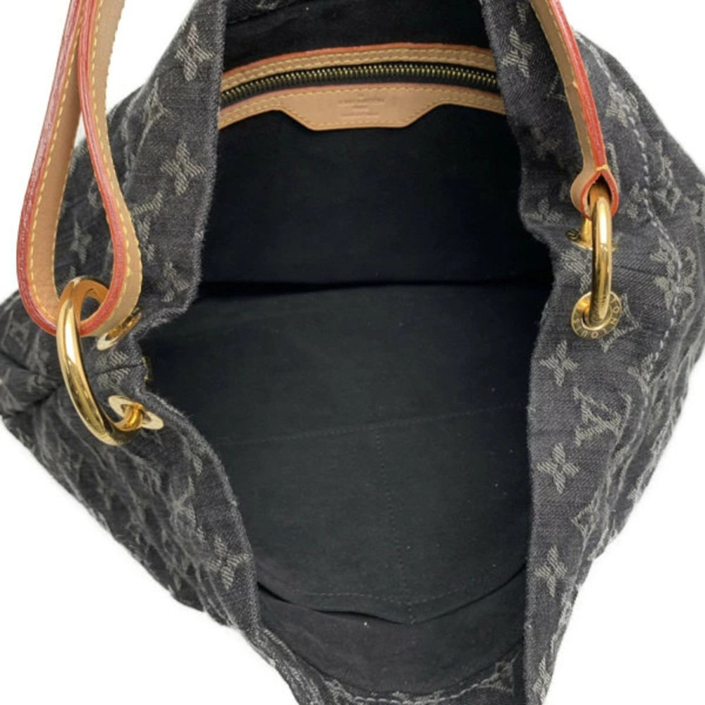 Louis Vuitton Daily Monogram Black Shoulder denim bag Noir